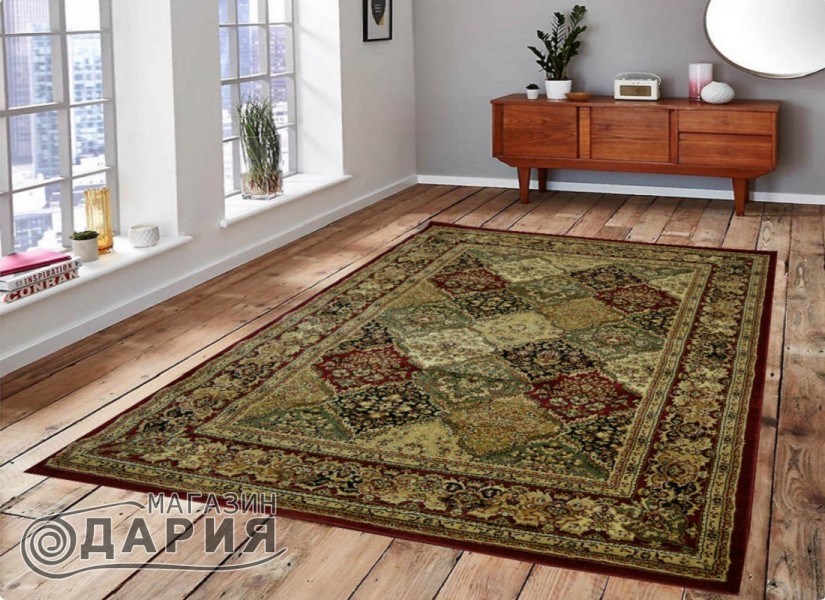 Тъкан персийски килим Blue stones 1773 red